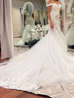 Ivory Light Nude Wedding Dress with Skin Tone Lining